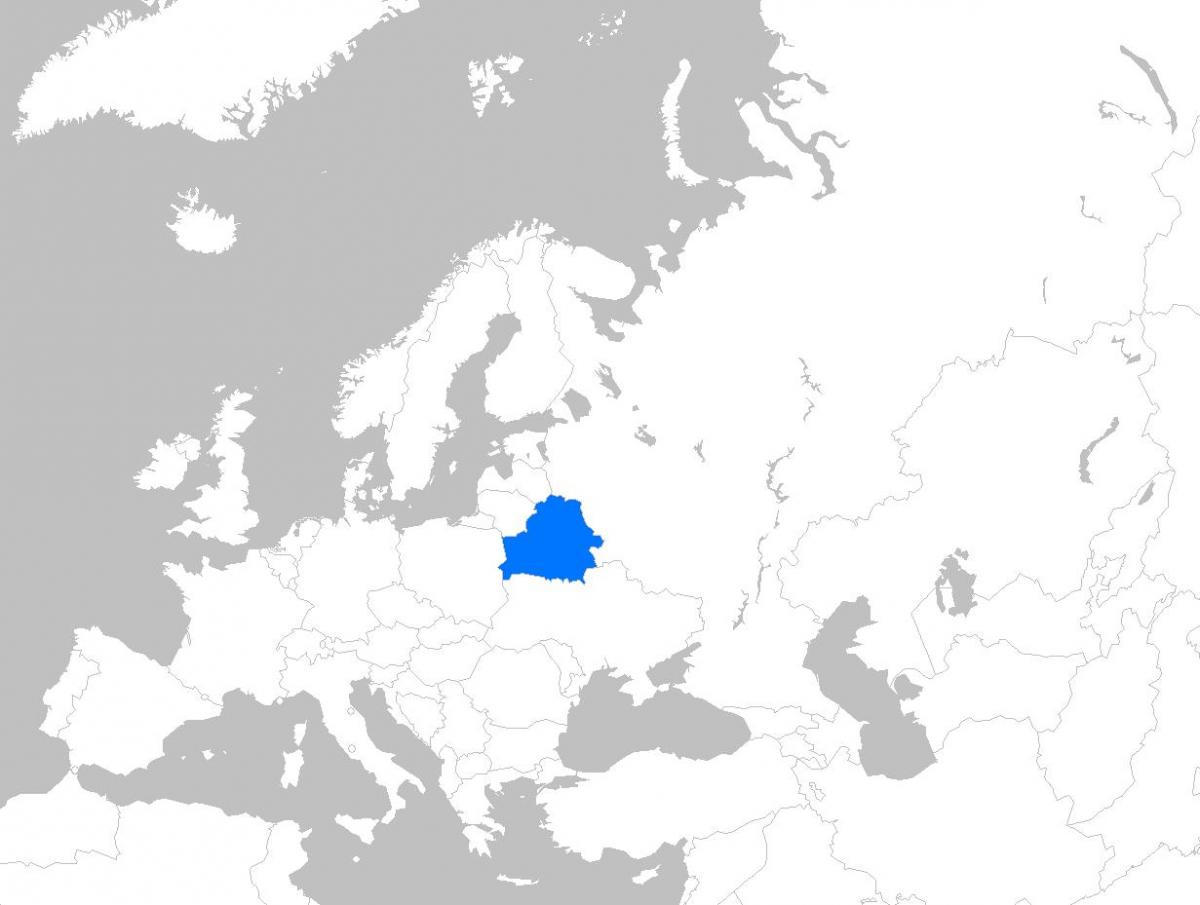 Harta e evropës Bjellorusi